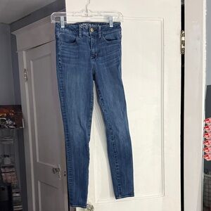 American Eagle Outfitters Dark Blue Skinny Jeans